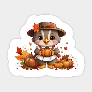 Thanksgiving Cute Turkey Sticker